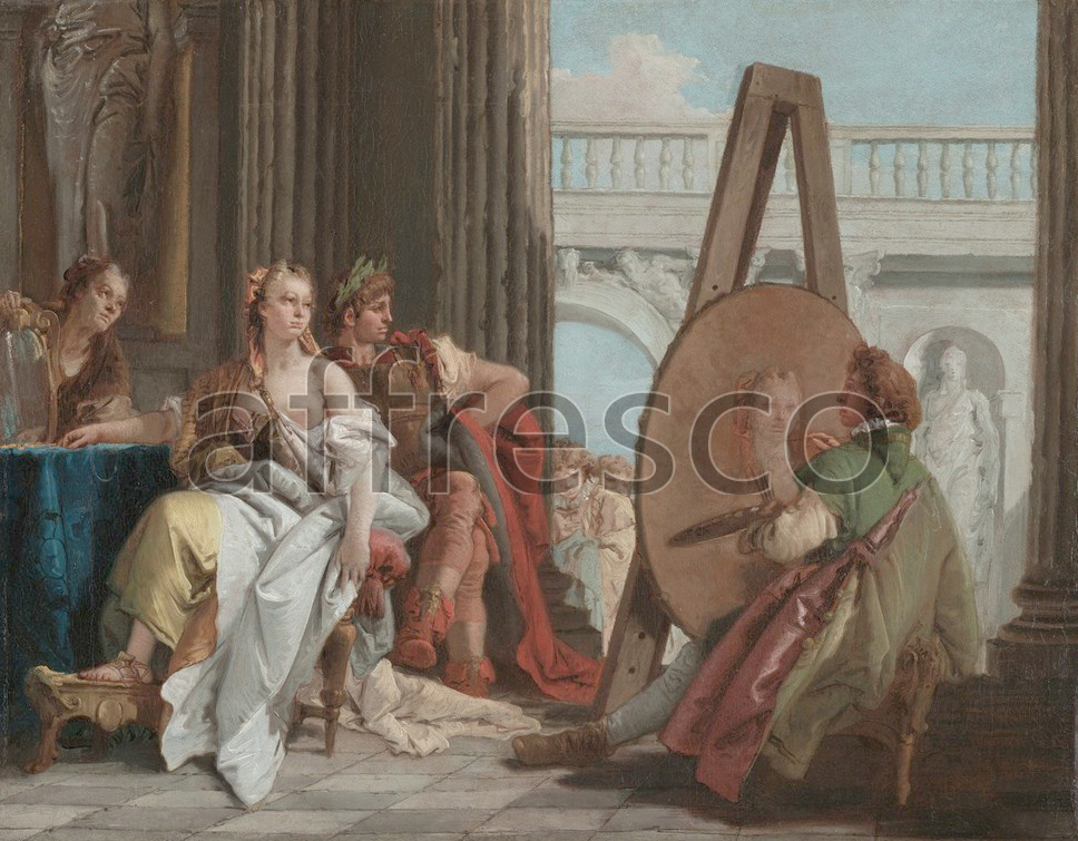 Scenic themes | Giovanni Battista Tiepolo Alexander the Great and Campaspe in the Studio of Apelles | Affresco Factory