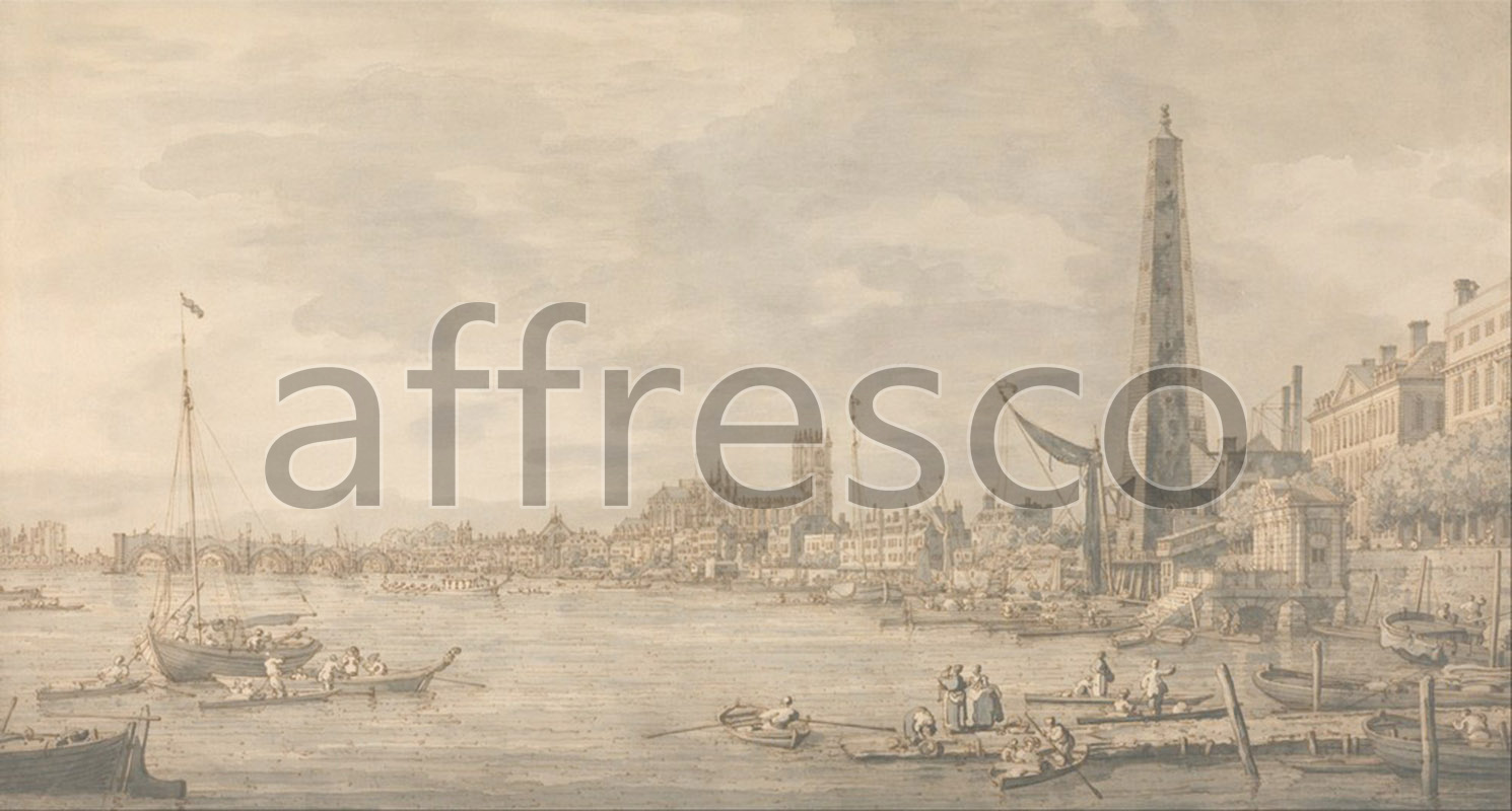 Classic landscapes | Canaletto The City of Westminster from Near the York Water Gate | Affresco Factory