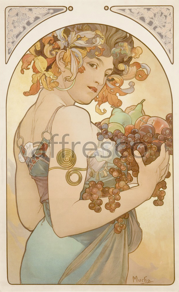 Scenic themes | Alfons Mucha Fruit 2 | Affresco Factory