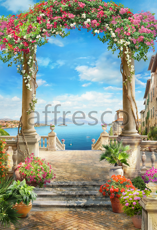 6517 | The best landscapes | Floral arch | Affresco Factory