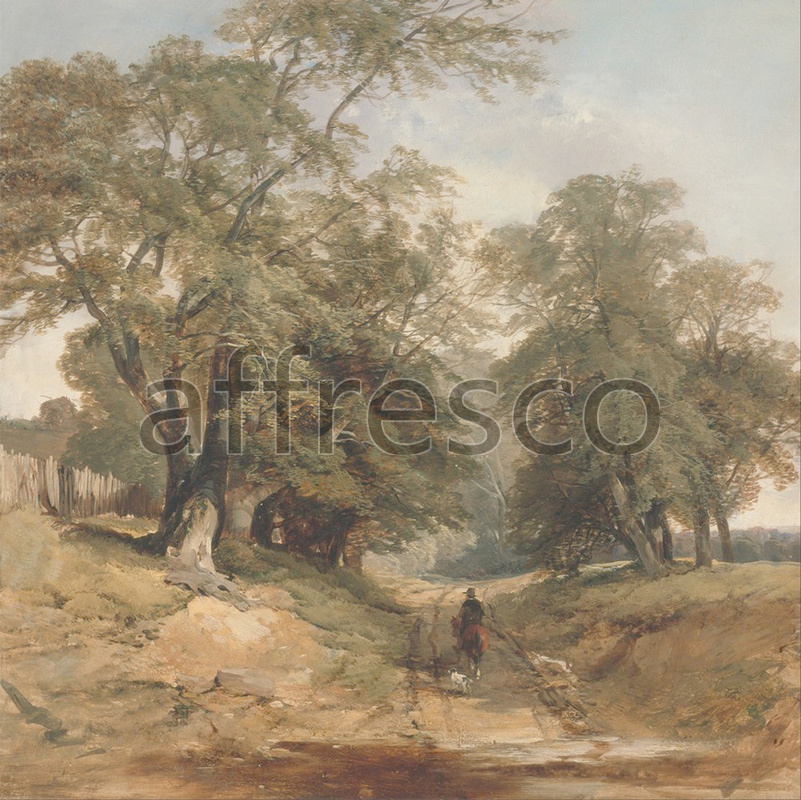 Classic landscapes | John Middleton A Landscape with a Horseman | Affresco Factory