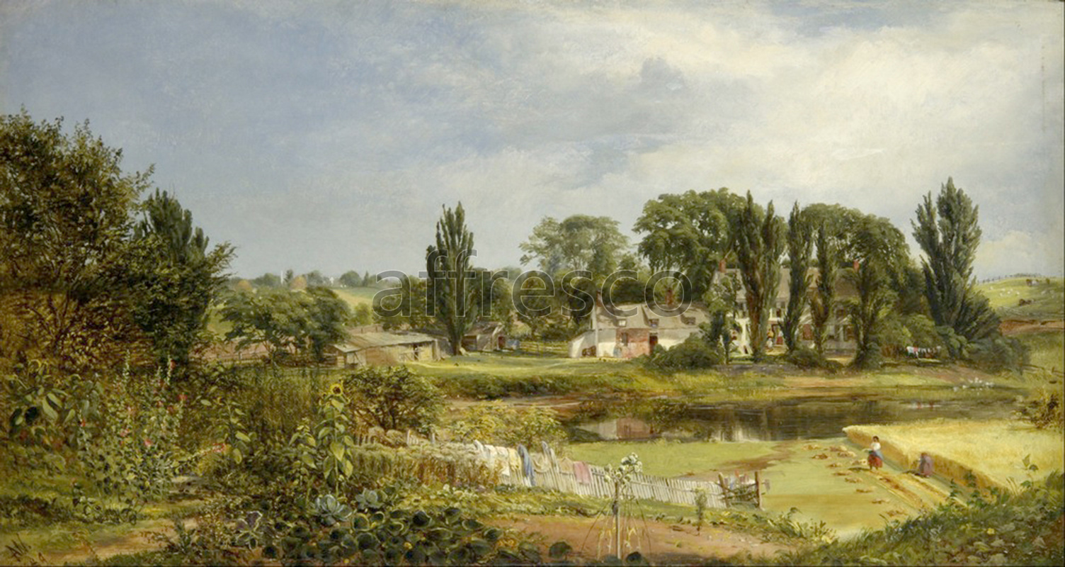 Classic landscapes | Andrew W. Warren Long Island Homestead Study from Nature | Affresco Factory