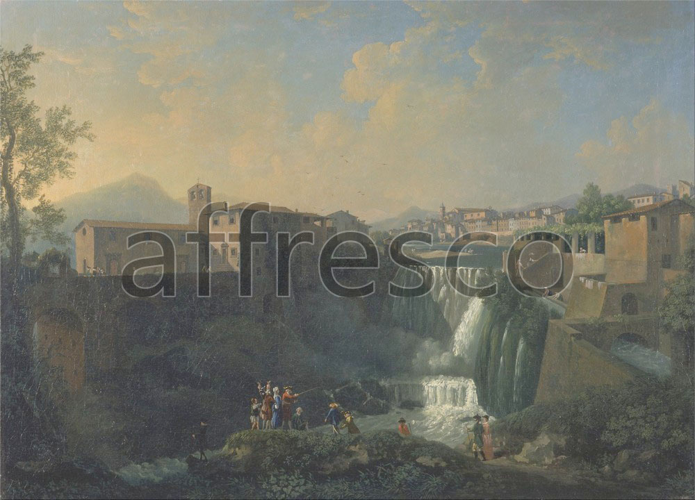 Classic landscapes | Thomas Patch A View of Tivoli | Affresco Factory