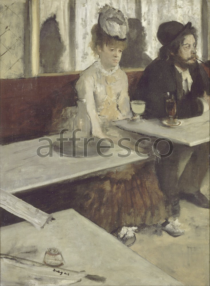 Impressionists & Post-Impressionists | Edgar Degas In a Cafe | Affresco Factory