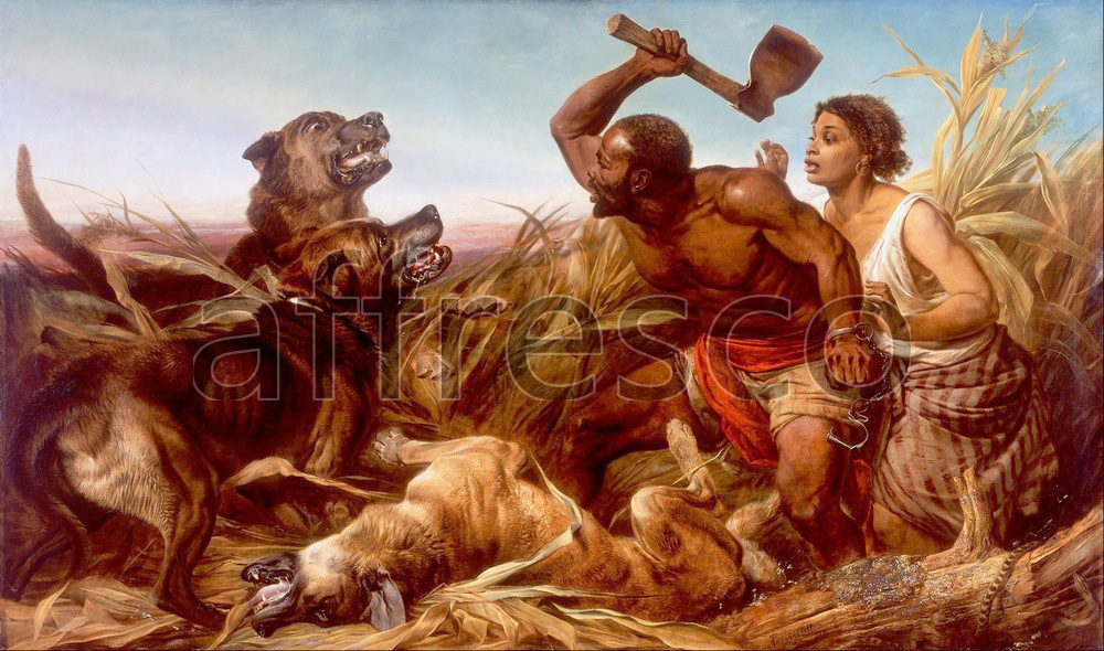 Scenic themes | Richard Ansdell The Hunted Slaves | Affresco Factory