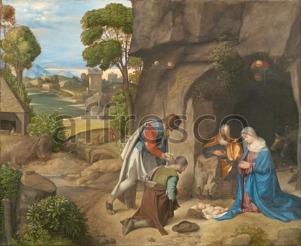 Biblical themes | Giorgione The Adoration of the Shepherds | Affresco Factory