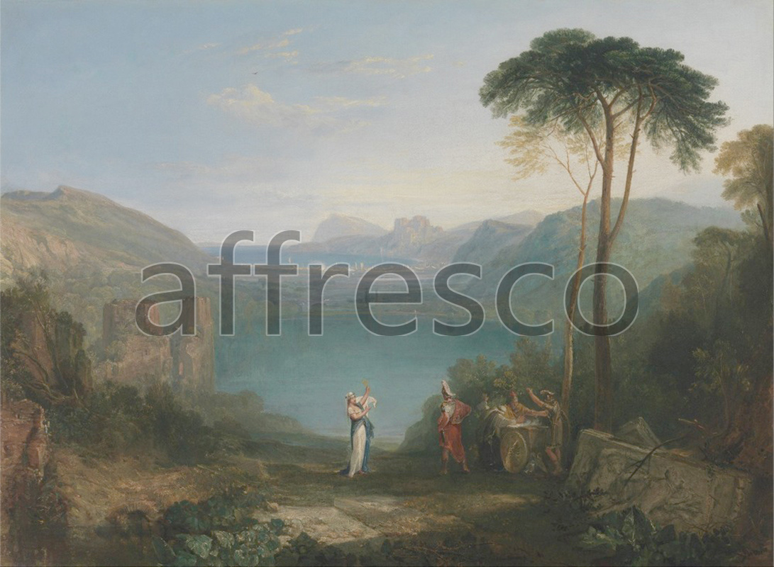 Classic landscapes | Joseph Mallord William Turner Lake Avernus Aeneas and the Cumaean Sybil | Affresco Factory
