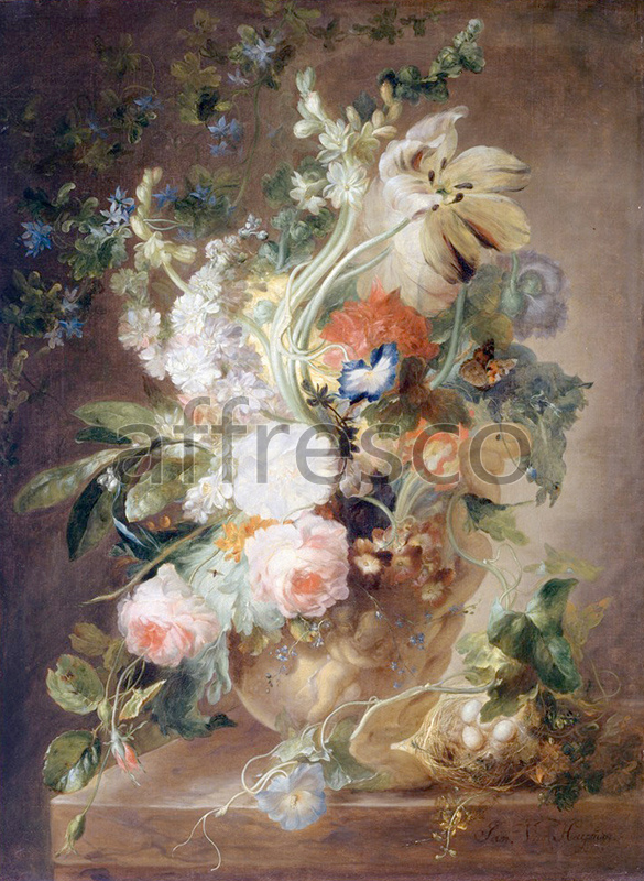 Still life | Van Huysum Jan Vase with Flowers | Affresco Factory