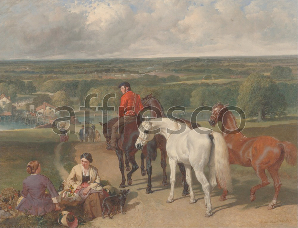 Hunting themes | John Frederick Herring Exercising the Royal Horses | Affresco Factory