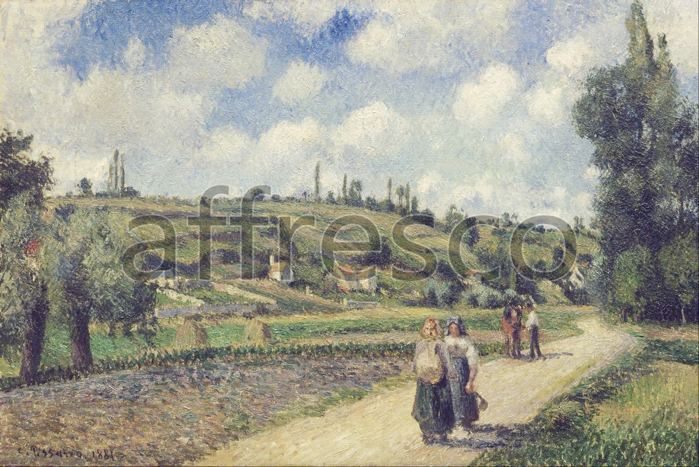 Impressionists & Post-Impressionists | Camille Pissarro Landscape near Pontoise the Auvers Road | Affresco Factory