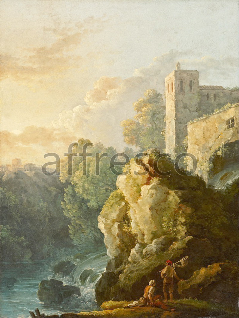 Classic landscapes | Bonavia Carlo Castle and Waterfall | Affresco Factory