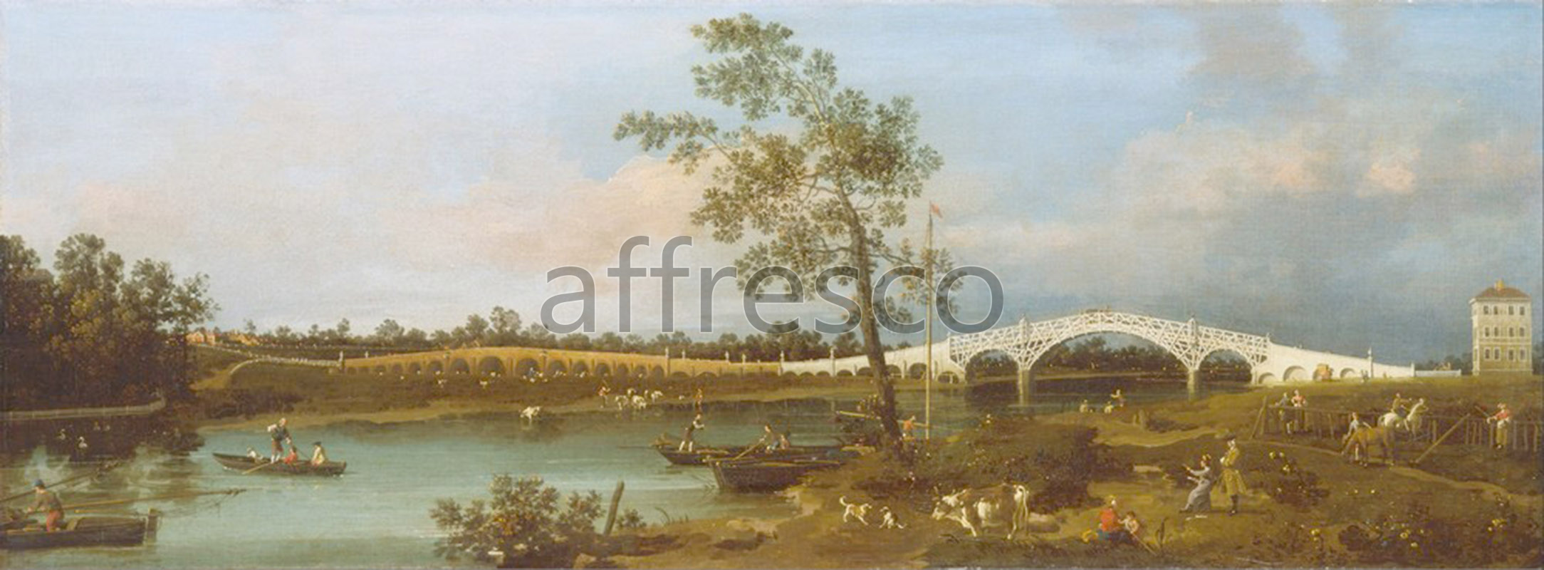 Classic landscapes | Canaletto Old Walton Bridge | Affresco Factory