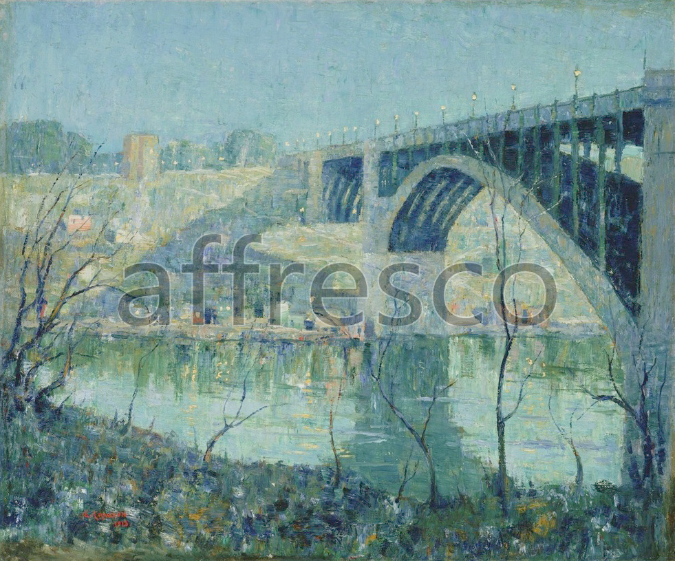 Impressionists & Post-Impressionists | Ernest Lawson Spring Night Harlem River | Affresco Factory