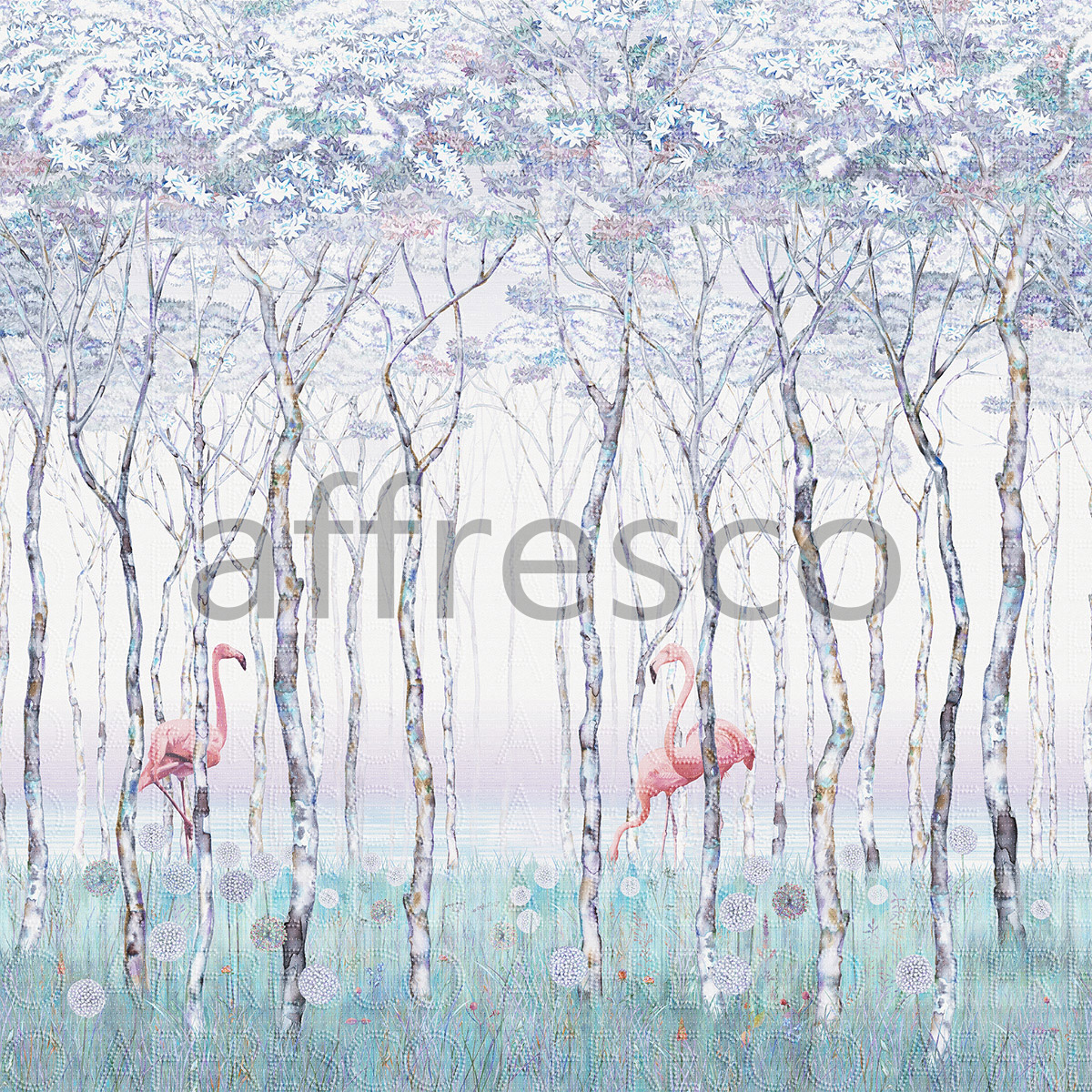 ID135791 | Forest | Flamingo | Affresco Factory