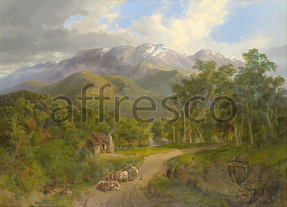Classic landscapes | Nicholas Chevalier The Buffalo Ranges | Affresco Factory