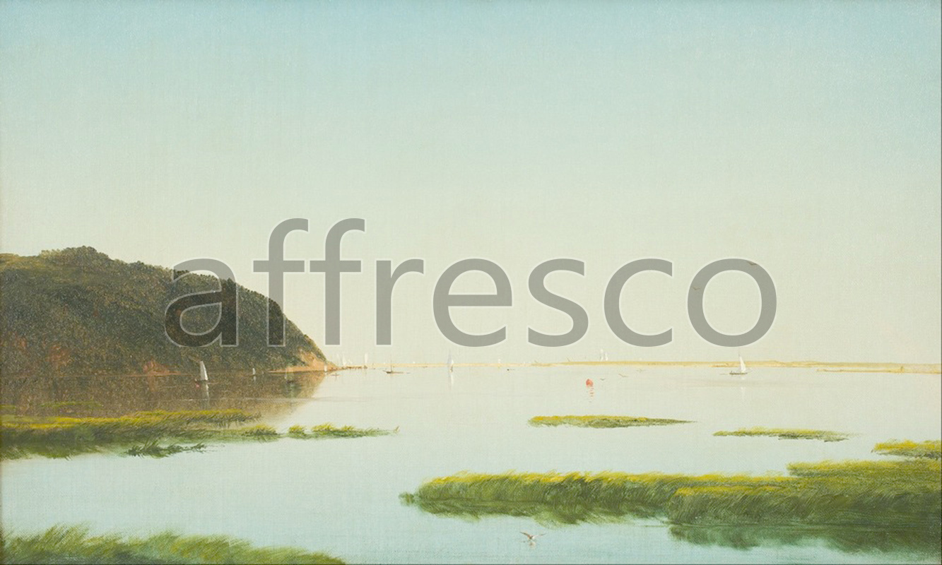 Marine art | John F Kensett View of the Shrewsbury River New Jersey | Affresco Factory