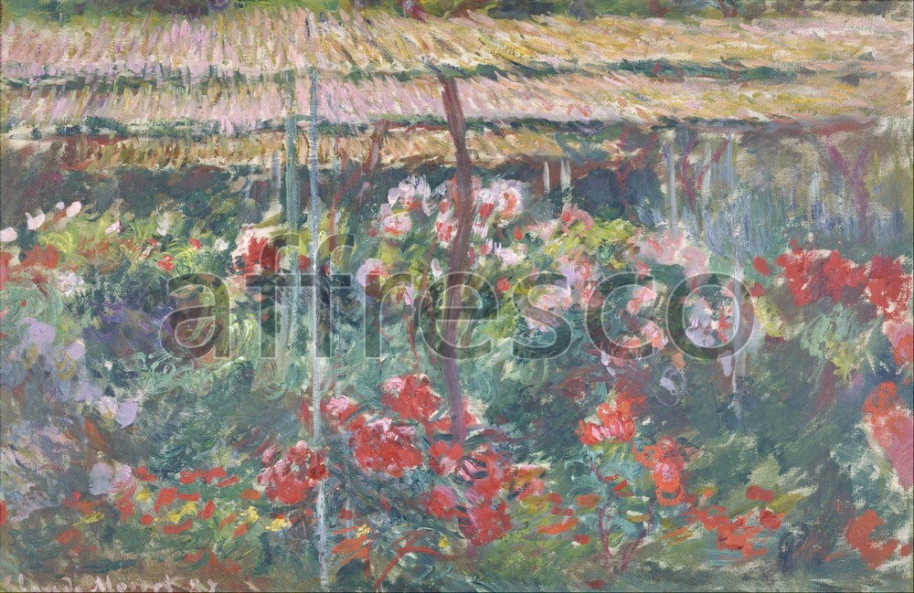 Impressionists & Post-Impressionists | Claude Monet Peony Garden | Affresco Factory