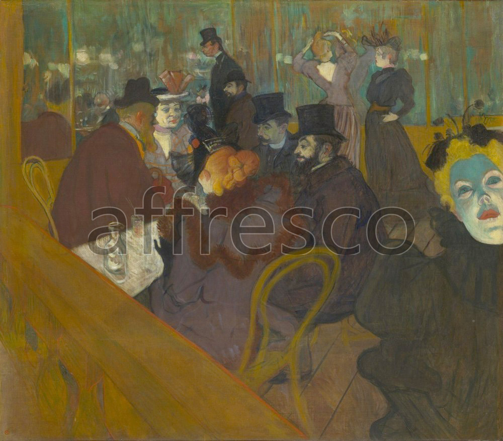 Impressionists & Post-Impressionists | Henri de Toulouse Lautrec At the Moulin Rouge | Affresco Factory