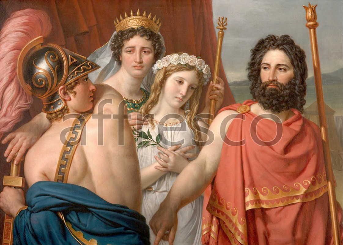 Classical antiquity themes | Jacques Louis David The Anger of Achilles | Affresco Factory