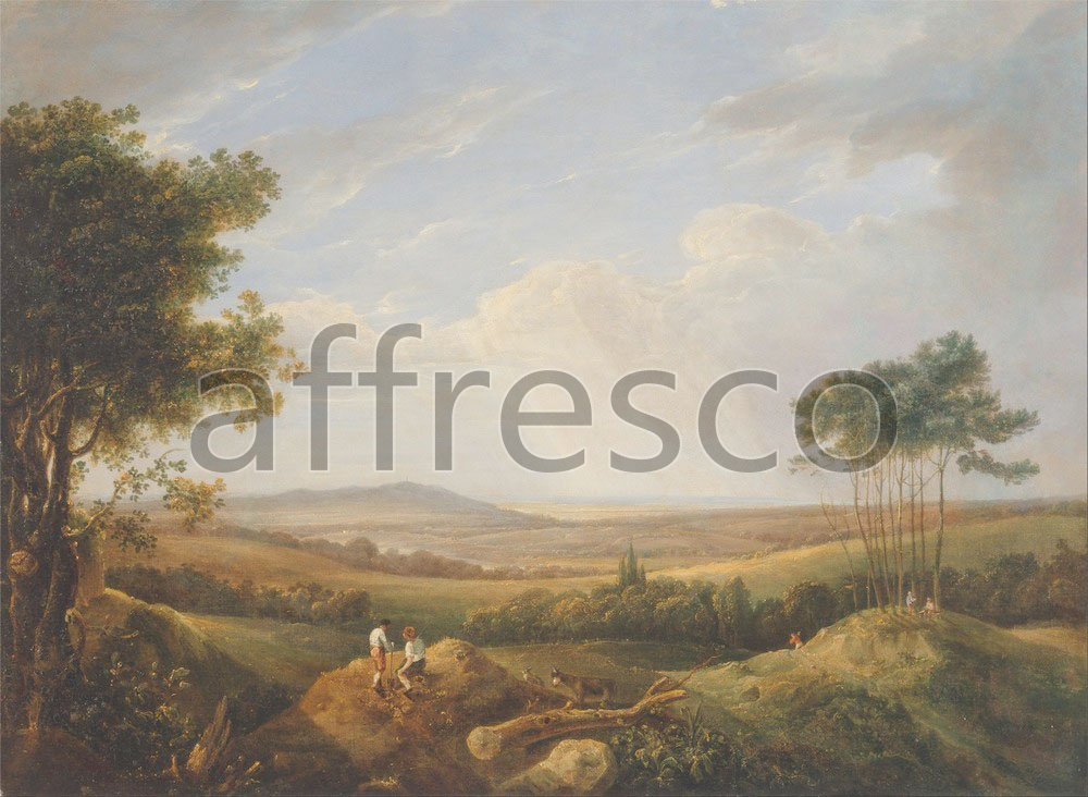 Classic landscapes | Thomas Hastings Landscape with Figures | Affresco Factory