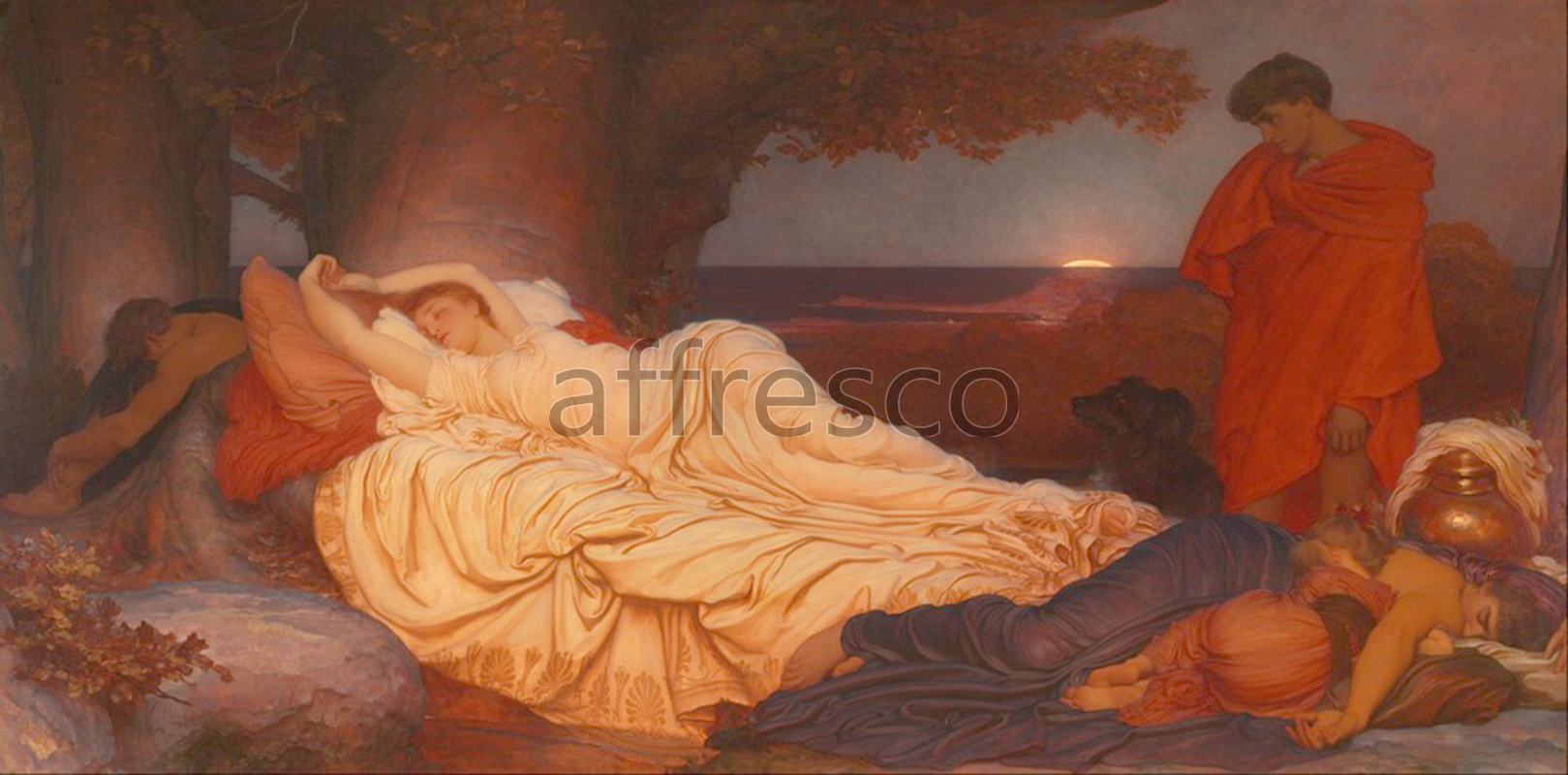 Classical antiquity themes | Lord Frederic Leighton Cymon and Iphigenia | Affresco Factory