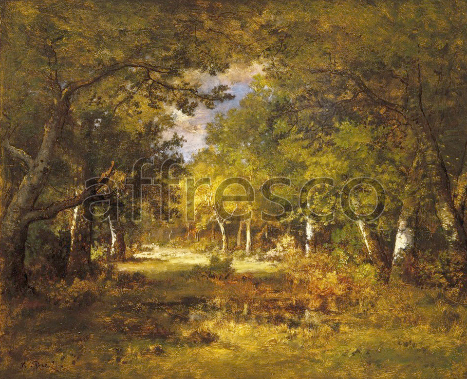 Classic landscapes | Narcisse Virgile Diaz de la Pena Forest Scene | Affresco Factory
