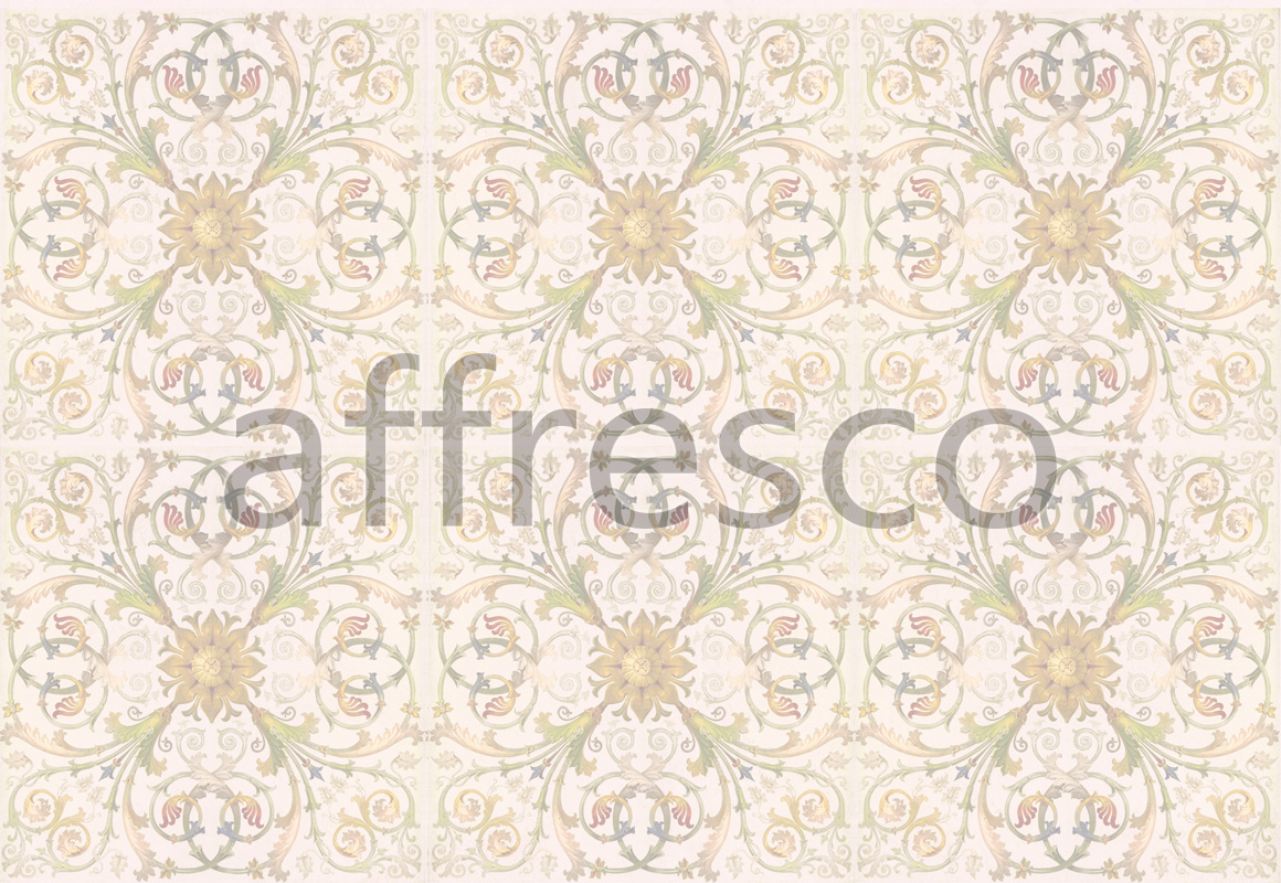 9160 |  Ceilings  | Geometrical ornament with flowers | Affresco Factory