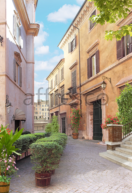 4980 | The best landscapes | Italian street in the morning | Affresco Factory