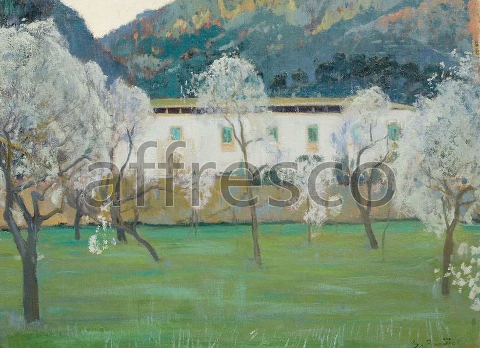Impressionists & Post-Impressionists | Santiago Rusinol White Farmhouse Bunyola Majorca | Affresco Factory