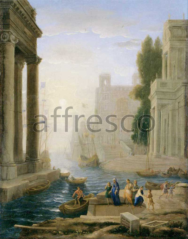 Classic landscapes | Claude Embarkation of St Paula | Affresco Factory