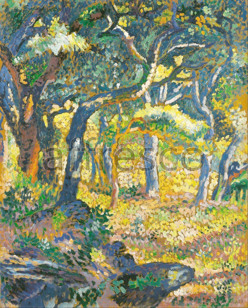 Impressionists & Post-Impressionists | Henri Edmond Cross  Une clairiere en Provence | Affresco Factory