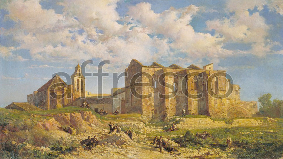 Classic landscapes | Ramon Marti i Alsina Ruins of the Church of the Holy Sepulchre | Affresco Factory