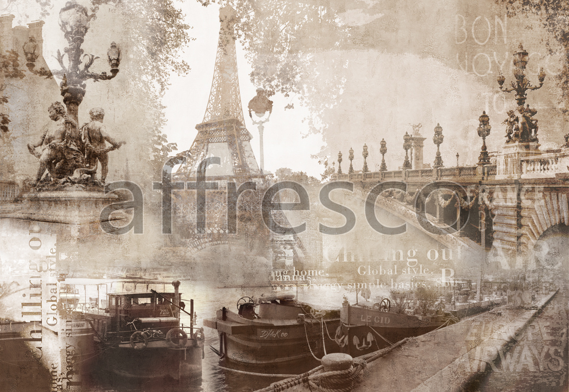 7085 | The best landscapes | Collage of Paris | Affresco Factory