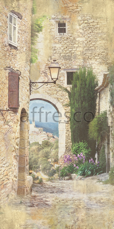 4169 | The best landscapes | Arch with houses | Affresco Factory
