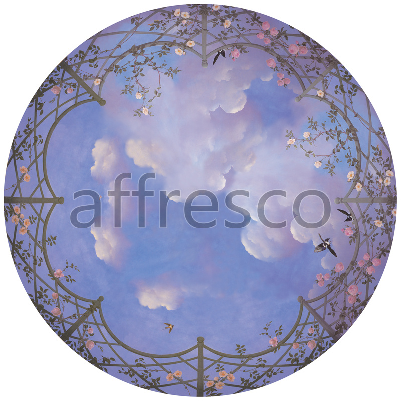 9118 |  Ceilings  | Sky in curcle | Affresco Factory