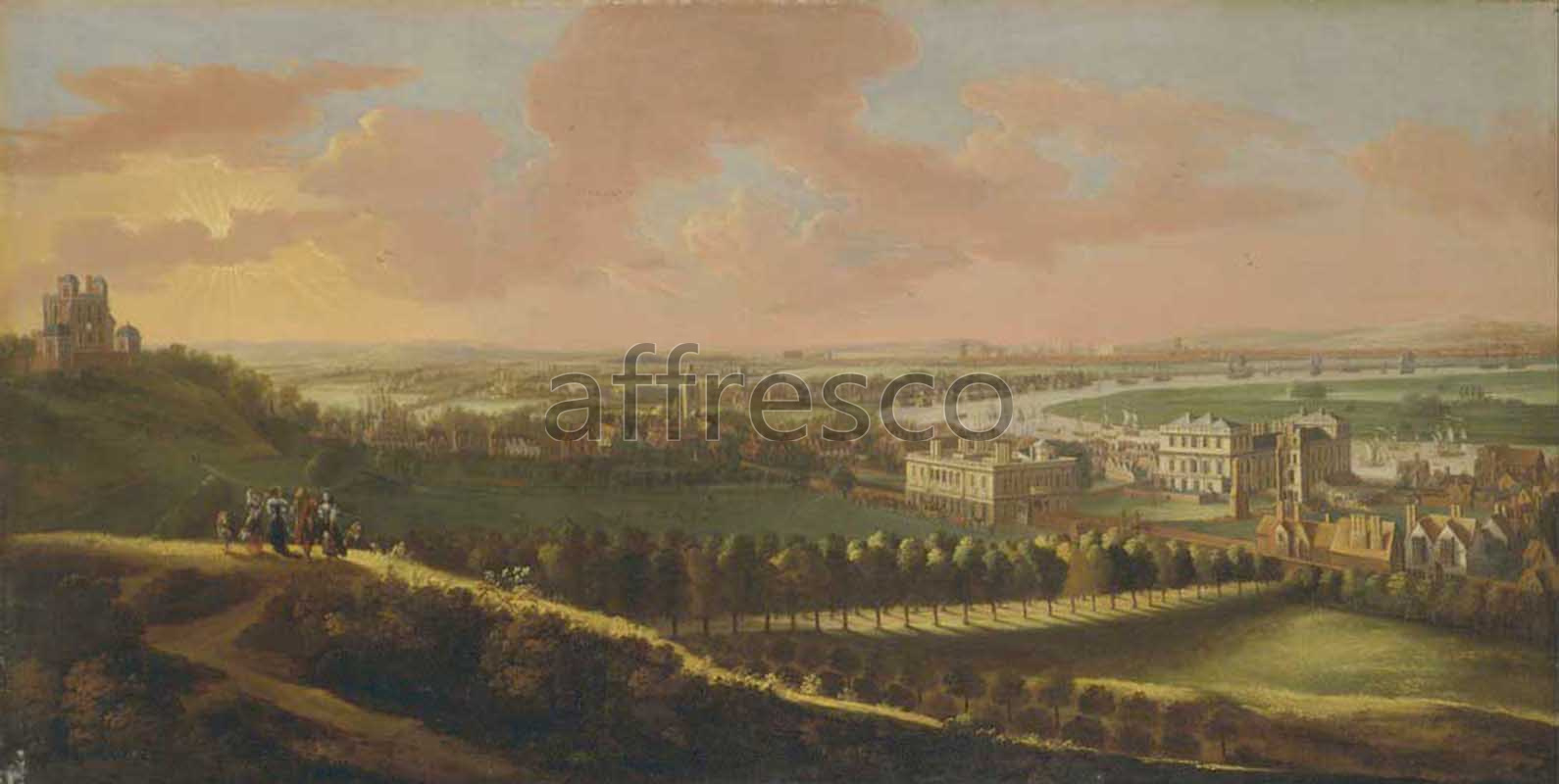 Classic landscapes | Greenwich with London in the distance | Affresco Factory