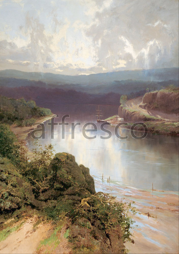Classic landscapes | W C. Piguenit An Australian fjord | Affresco Factory