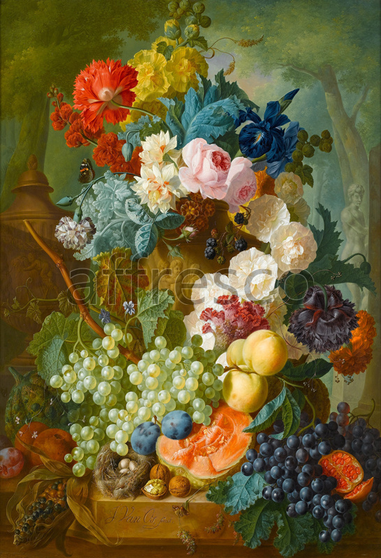 2205 | Still-Life Paintings | fruits flowers | Affresco Factory
