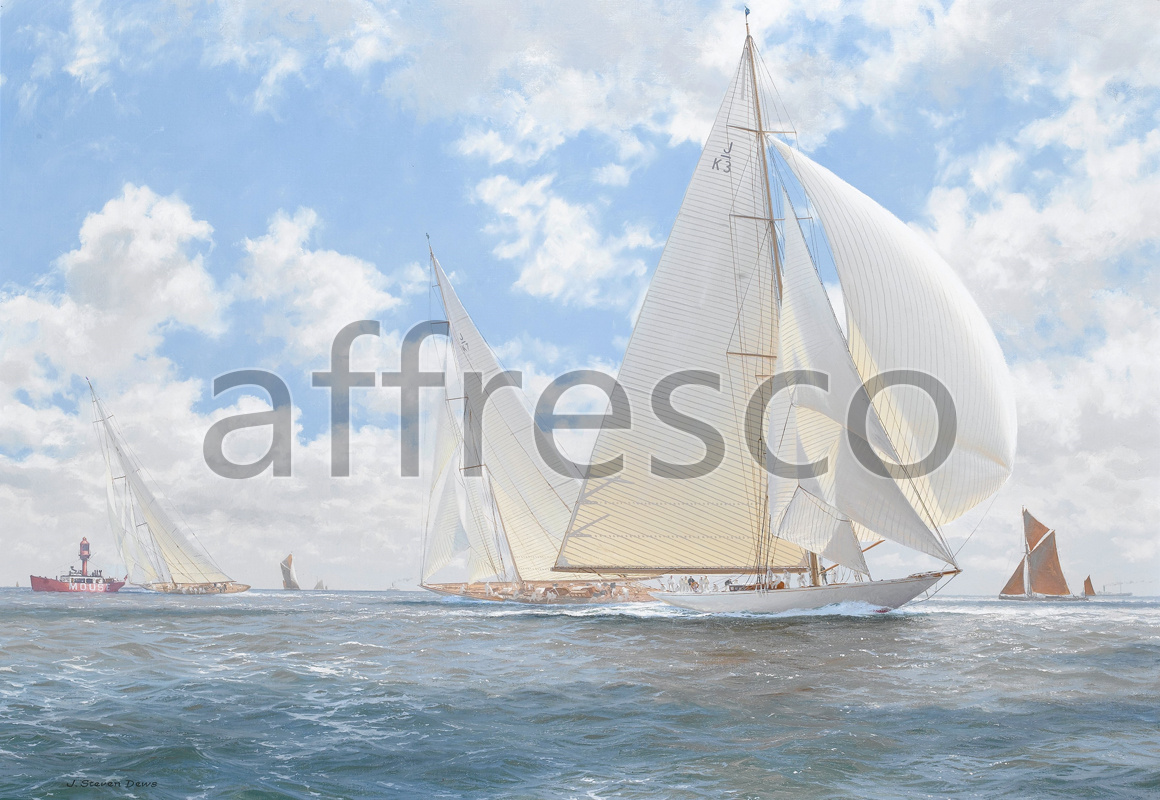 6269 | The best landscapes | yacht with sails | Affresco Factory