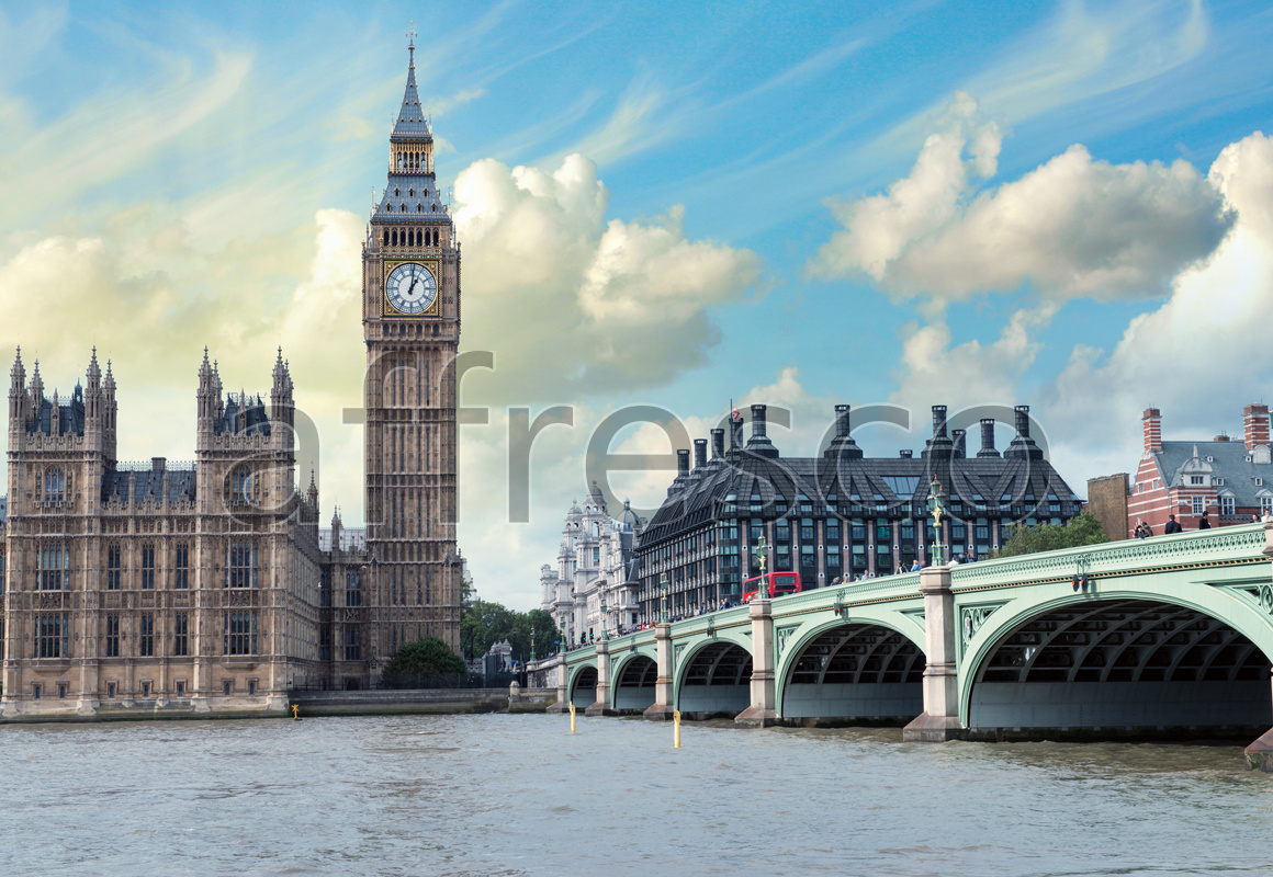 ID12959 | Pictures of Cities  | Big Ben view from the Thames | Affresco Factory