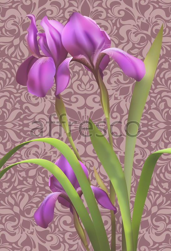 7187 | Flowers | violet iris | Affresco Factory