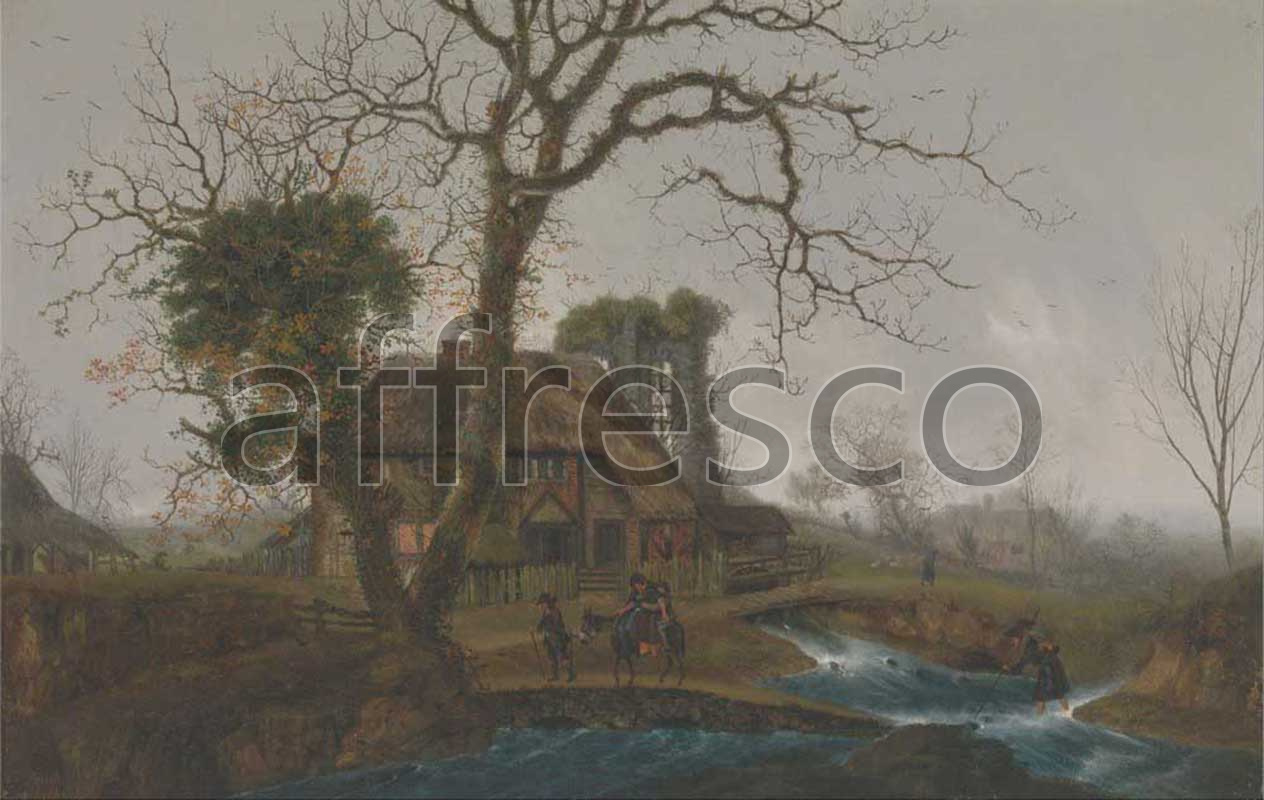 Classic landscapes | George Smith Winter landscape | Affresco Factory