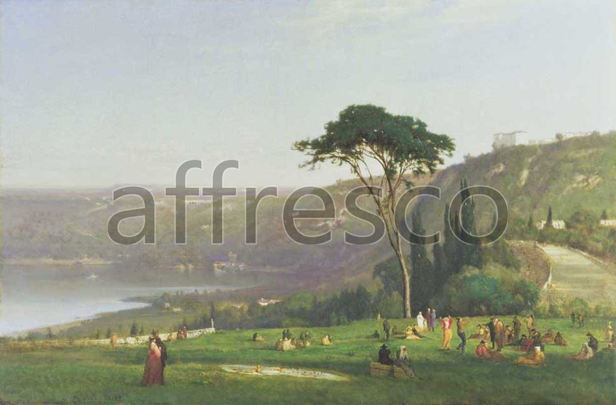 Classic landscapes | George Inness Lake Albano | Affresco Factory