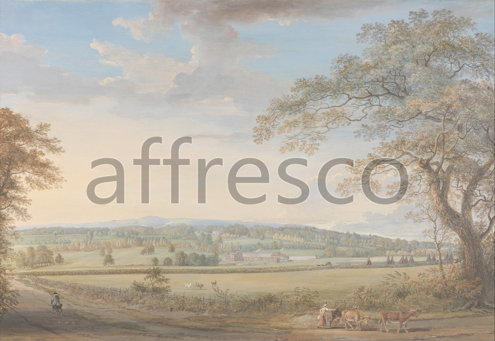 Classic landscapes | Paul Sandby  A View of Vinters at Boxley Kent with Mr. Whatmans Turkey Paper Mills | Affresco Factory