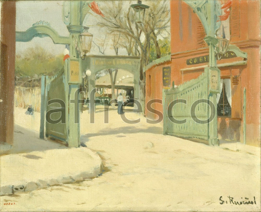 Impressionists & Post-Impressionists | Santiago Rusinol Entrance to the Park of the Moulin de la Galette | Affresco Factory