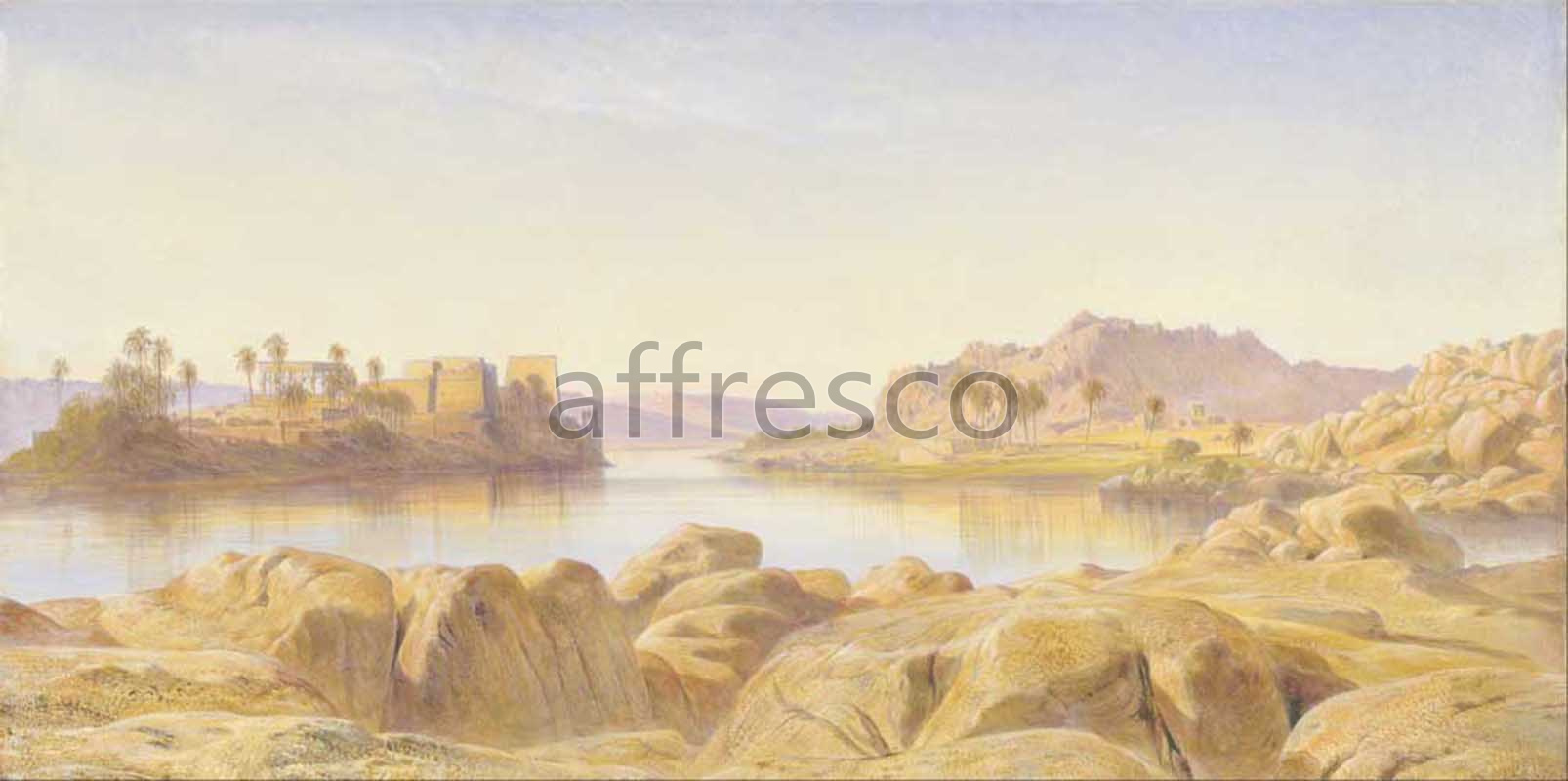 Classic landscapes | Edward Lear Philae Egypt | Affresco Factory