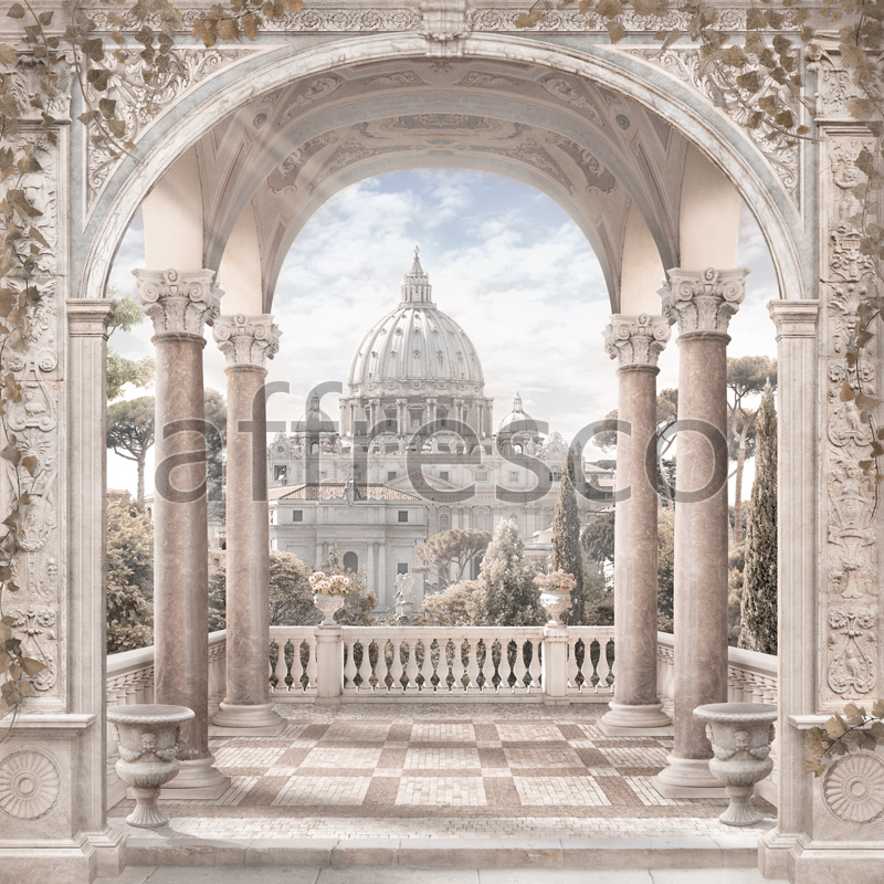 6520 | The best landscapes | Cathedral view from a balcony | Affresco Factory