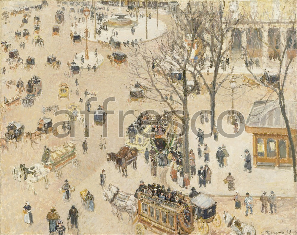 Impressionists & Post-Impressionists | Camille Pissarro La Place due Theatre Francais | Affresco Factory
