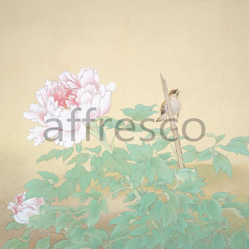 ID135683 | China & Japan | Цветок птица на ветке | Affresco Factory