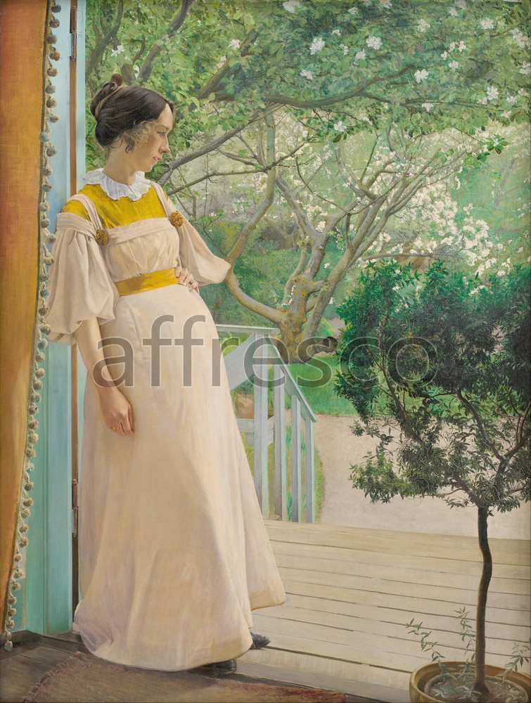 Impressionists & Post-Impressionists | L.A. Ring At the French Windows The Artists Wife | Affresco Factory
